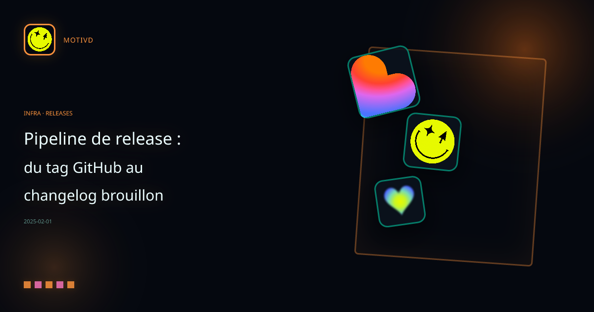 Pipeline de release : du tag GitHub au changelog brouillon