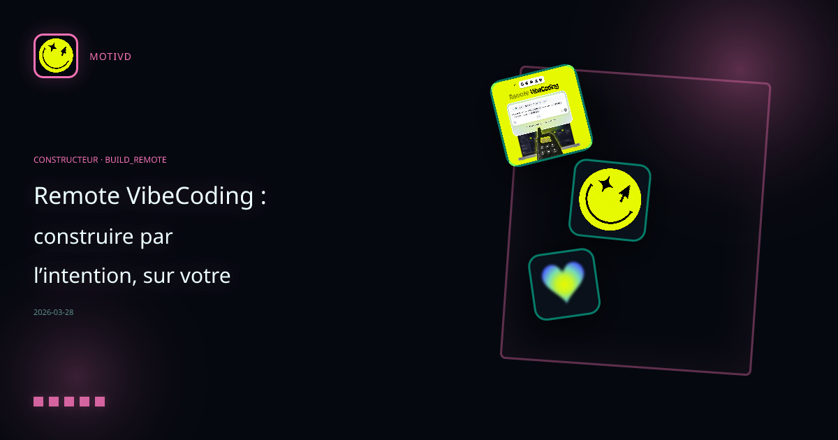 Remote VibeCoding : construire par l’intention, sur votre stack